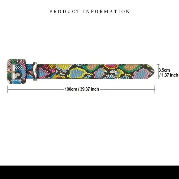 "SOLD"NWOT snakeskin BELT - Picture 4 of 6